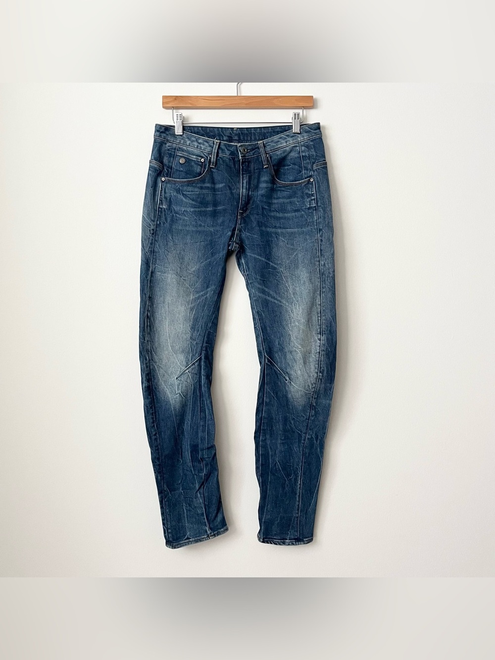G-Star Raw Women's Arc 3D Low Waist Boyfriend Jeans Blue 24 Slim Fit Rocker Chic